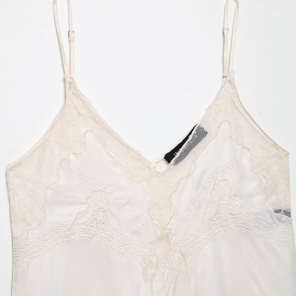Lace lingerie style camisole top