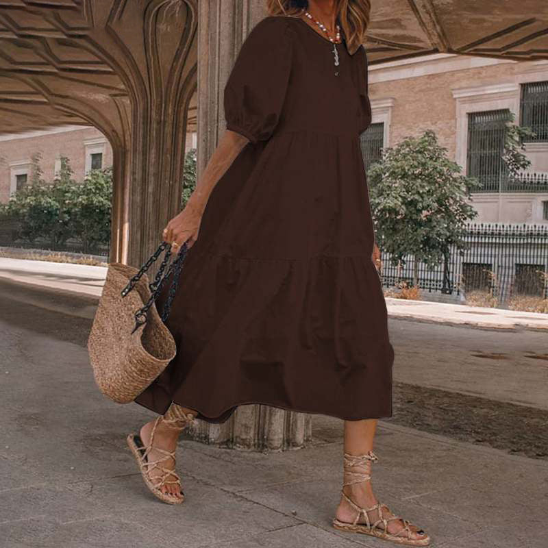 New Retro Summer Dresses Hot Sun Dress Ladies Casual Boho Beach Dress