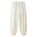 Style Lace Elastic Waist Loose Pants for Women