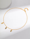 Bohemia Style Leaves Charm Necklace-0