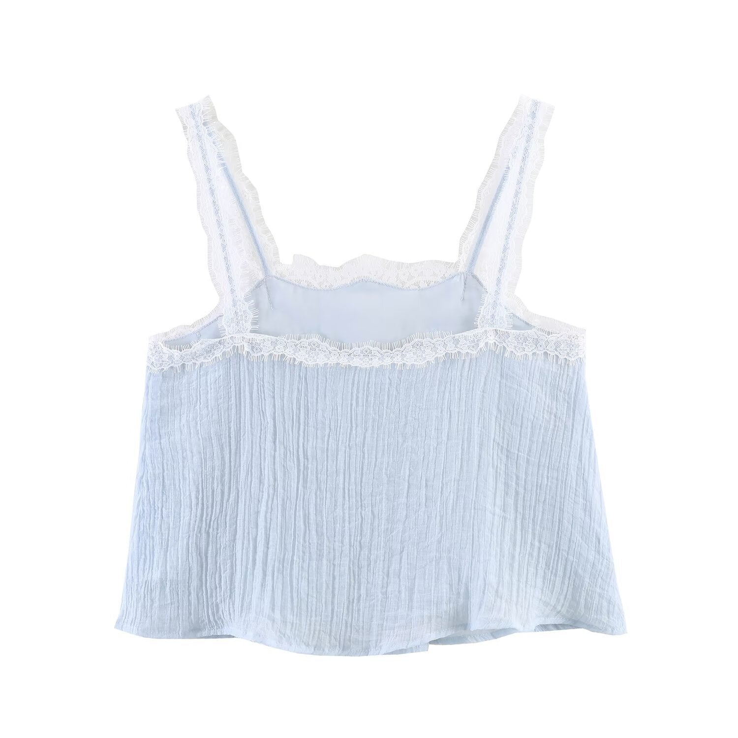 Lace lingerie style top+lace skirt set
