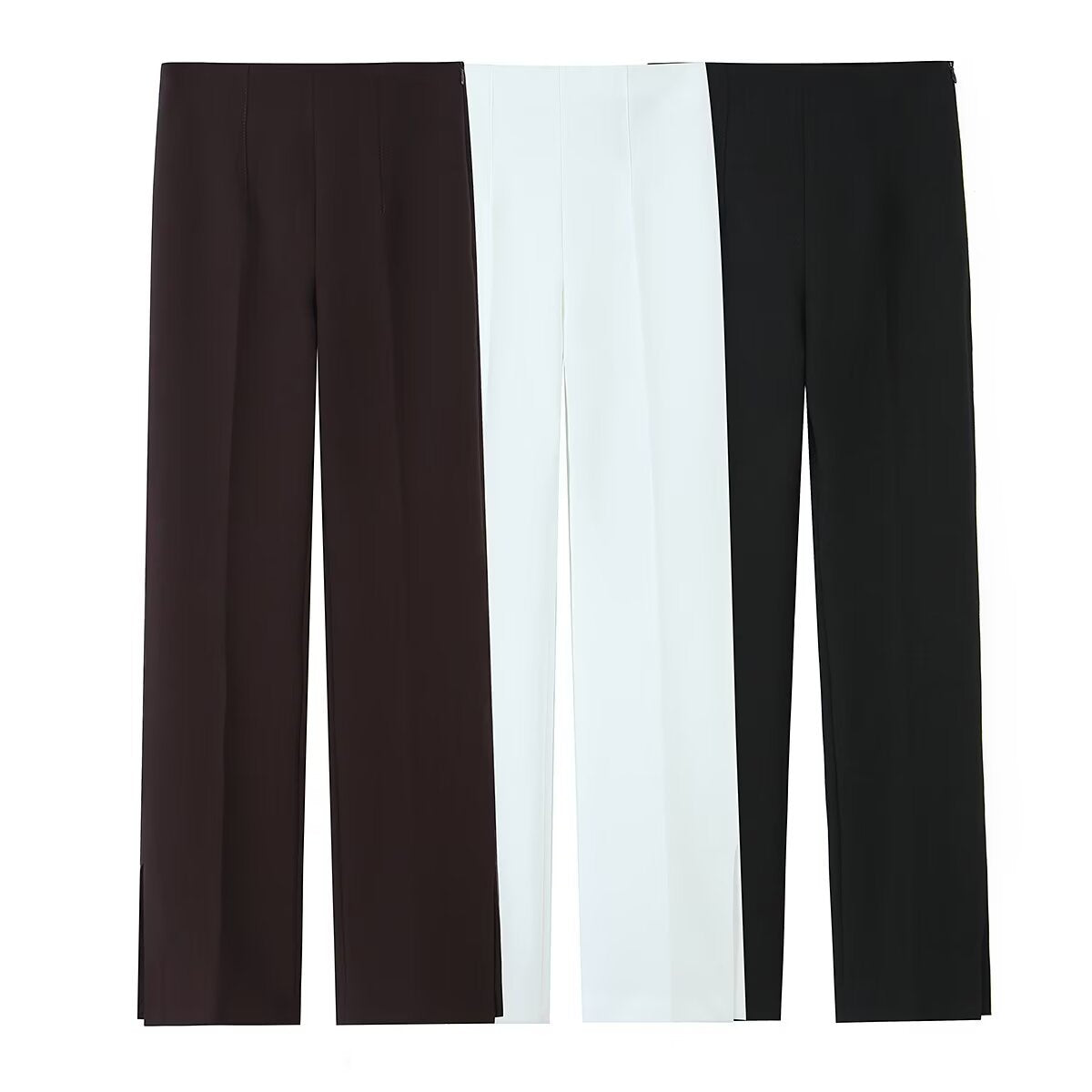 Commuting style elegant split flared pants