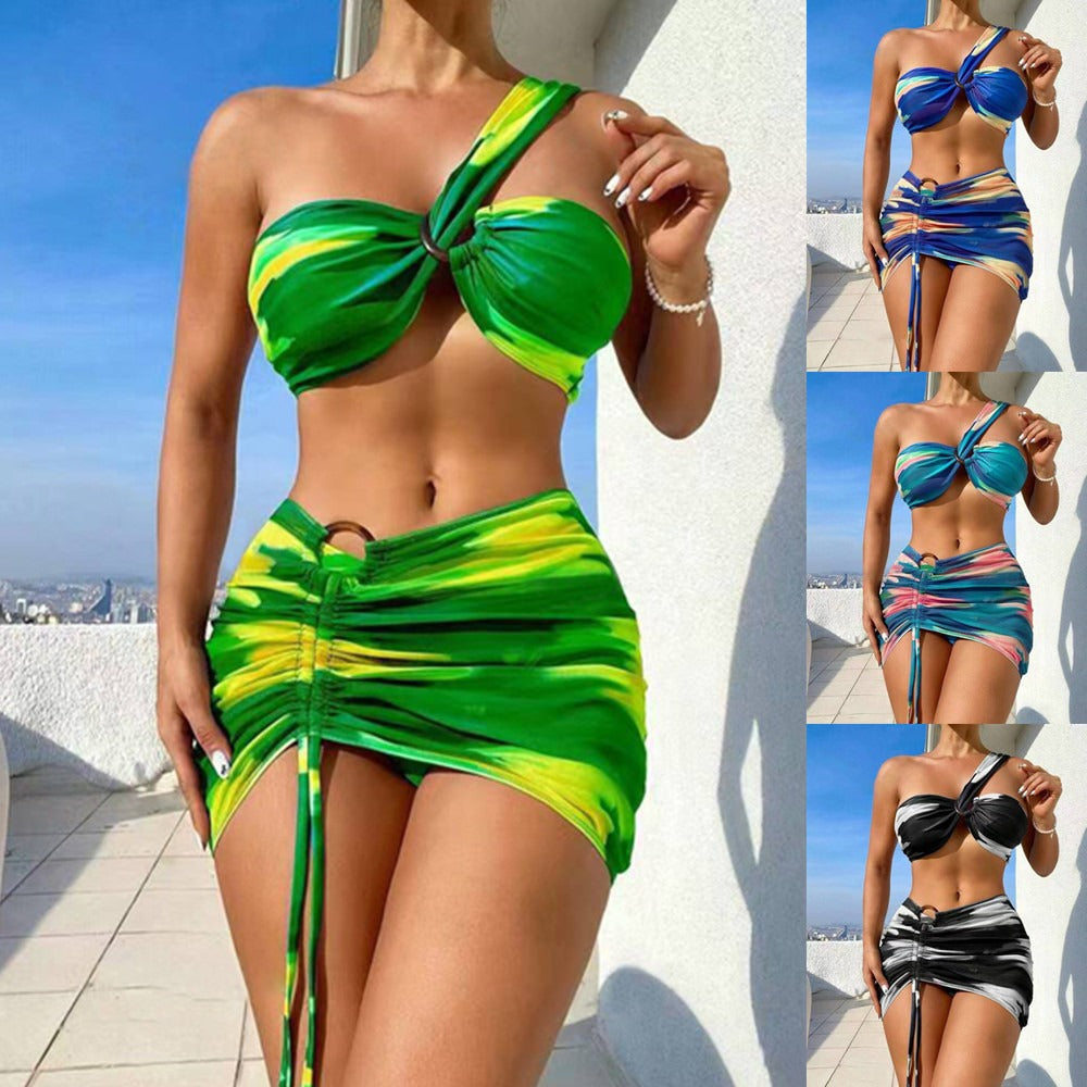 Three-Piece Separated Bikini Swimwear for Women