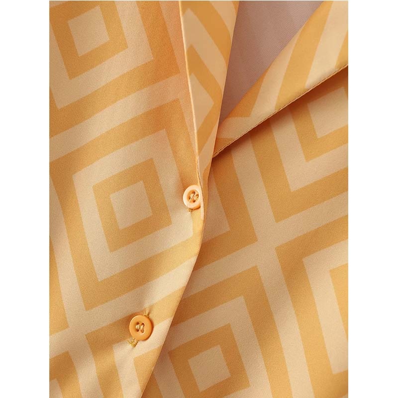 Mini Dress Woman Printed Turn Down Collar Summer Dresses For Women Long Sleeve Casual Dresses Tied Belt Female Dress