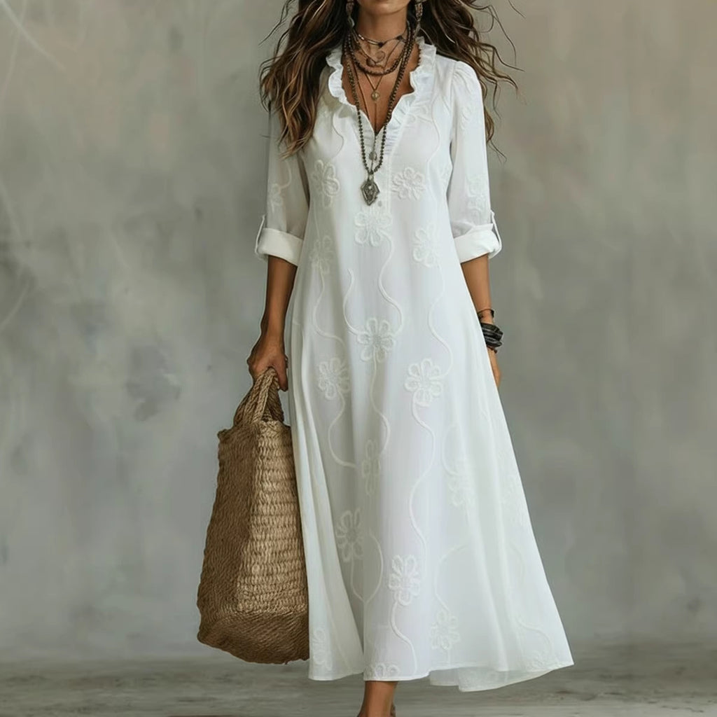 Fashion Lace Long Dress Spring Summer Style