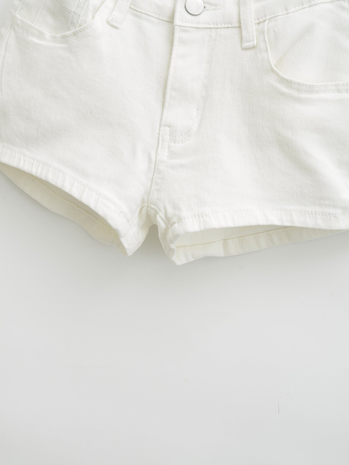 Low waisted denim shorts