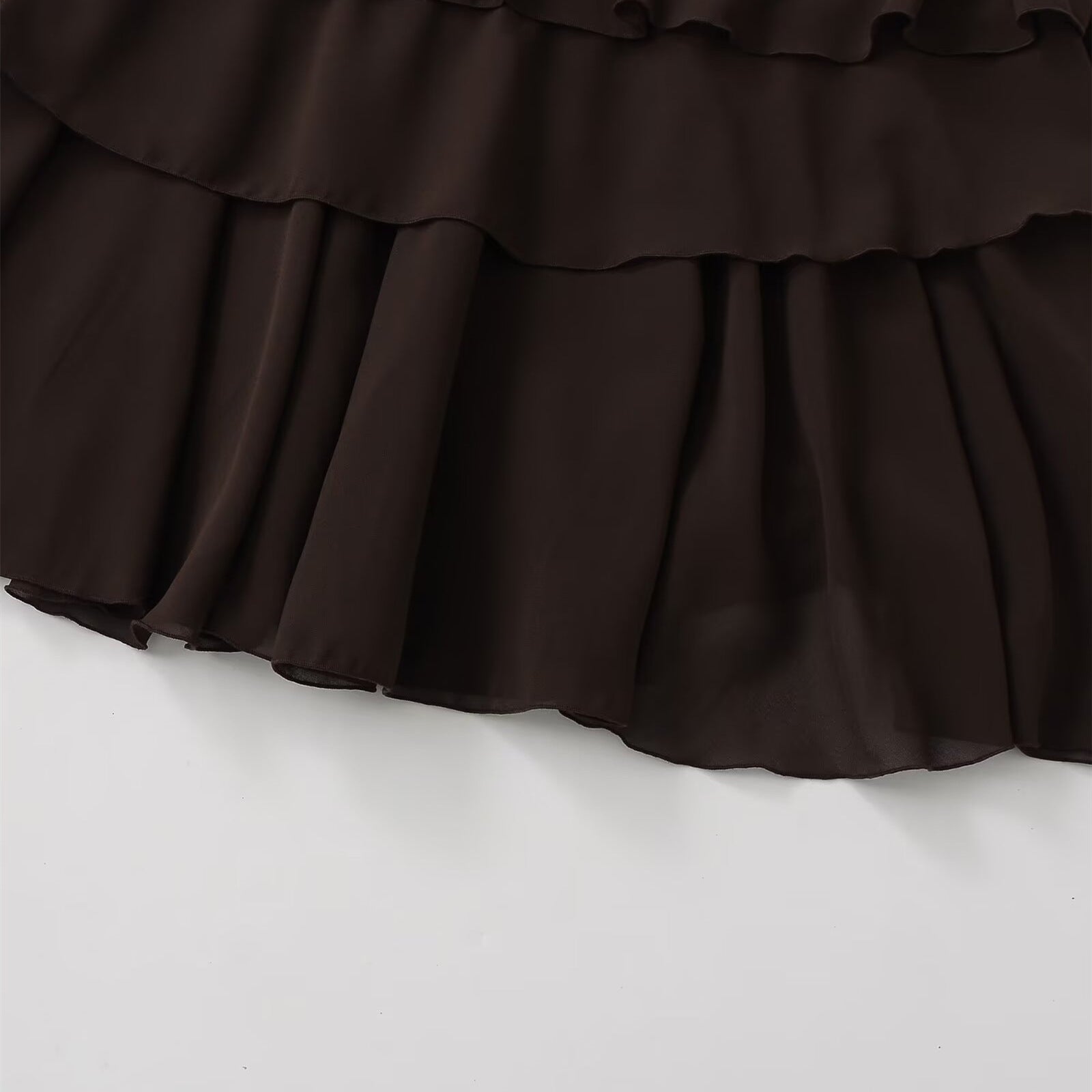 Commuting style elastic waistband midi skirt