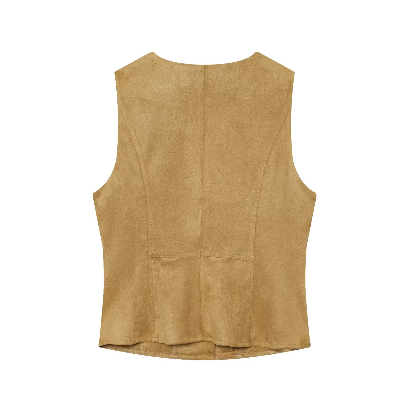 Retro style street slimming versatile sleeveless vest