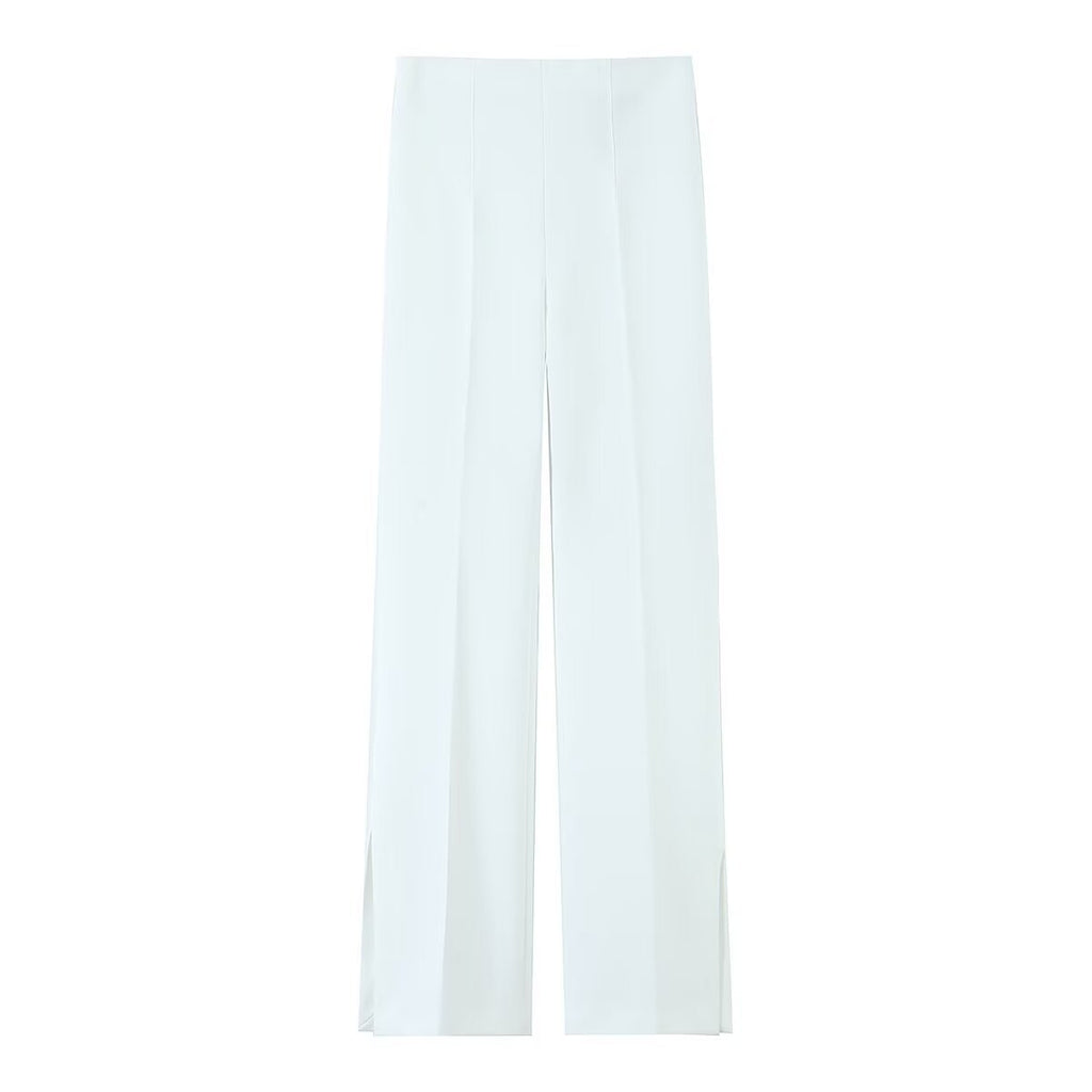 Commuting style elegant split flared pants