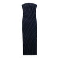 Women Off Shoulder Denim Midi Dress Vintage Bodycon Dresses For Women Sleeveless Elegant Party Dresses