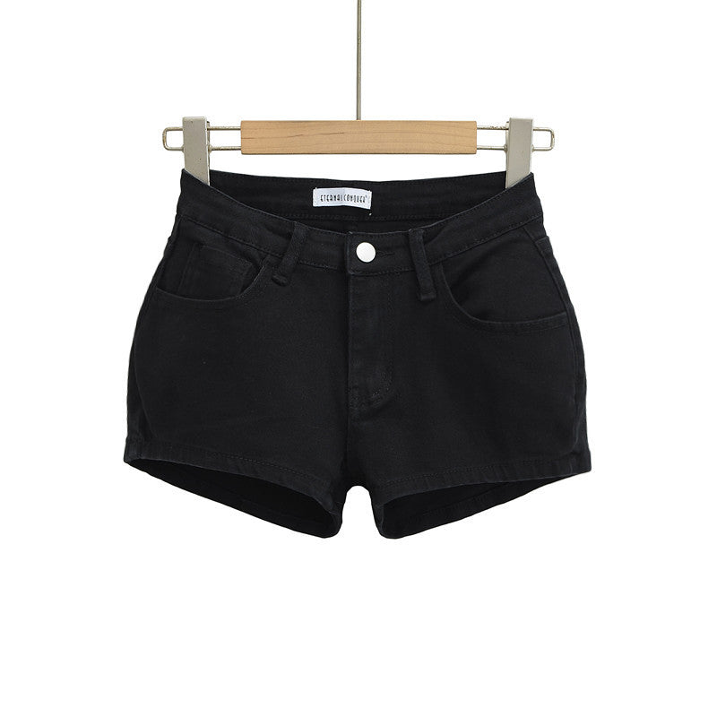 Low waisted denim shorts