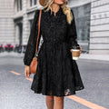 Wholesale Spring and Autumn Hot Products Multi color European and American Fashion Long sleeved Women's Dresses
