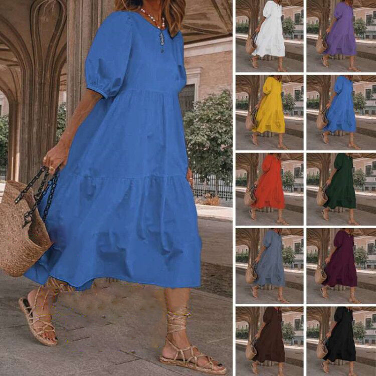 New Retro Summer Dresses Hot Sun Dress Ladies Casual Boho Beach Dress
