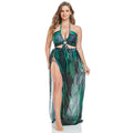 Printed Three Piece Set Large Mesh Bikini