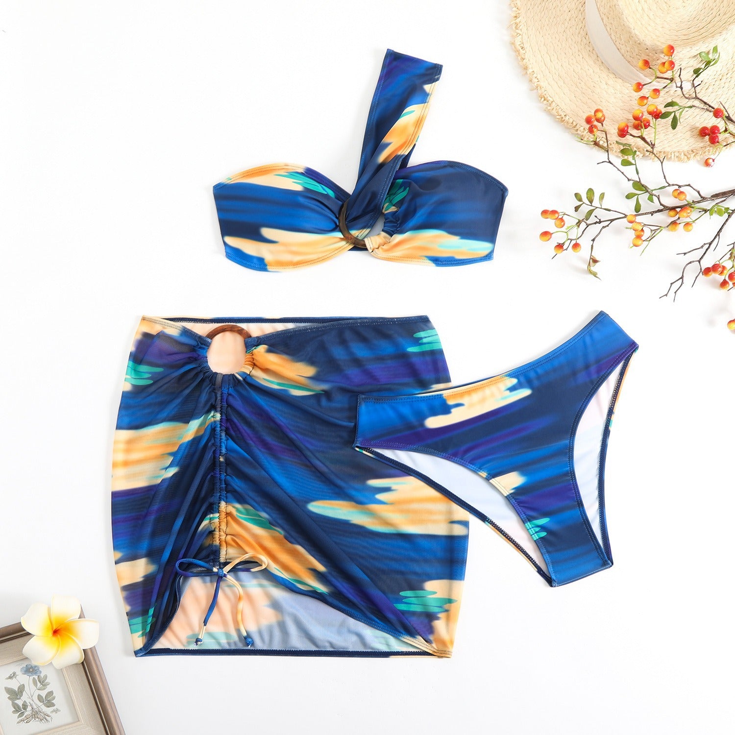 Three-Piece Separated Bikini Swimwear for Women