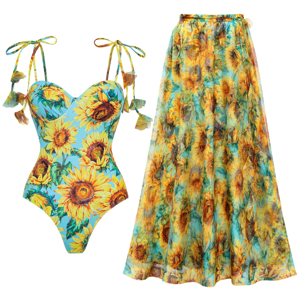 One-Piece Swimsuit Set for Women, Swimwear Style