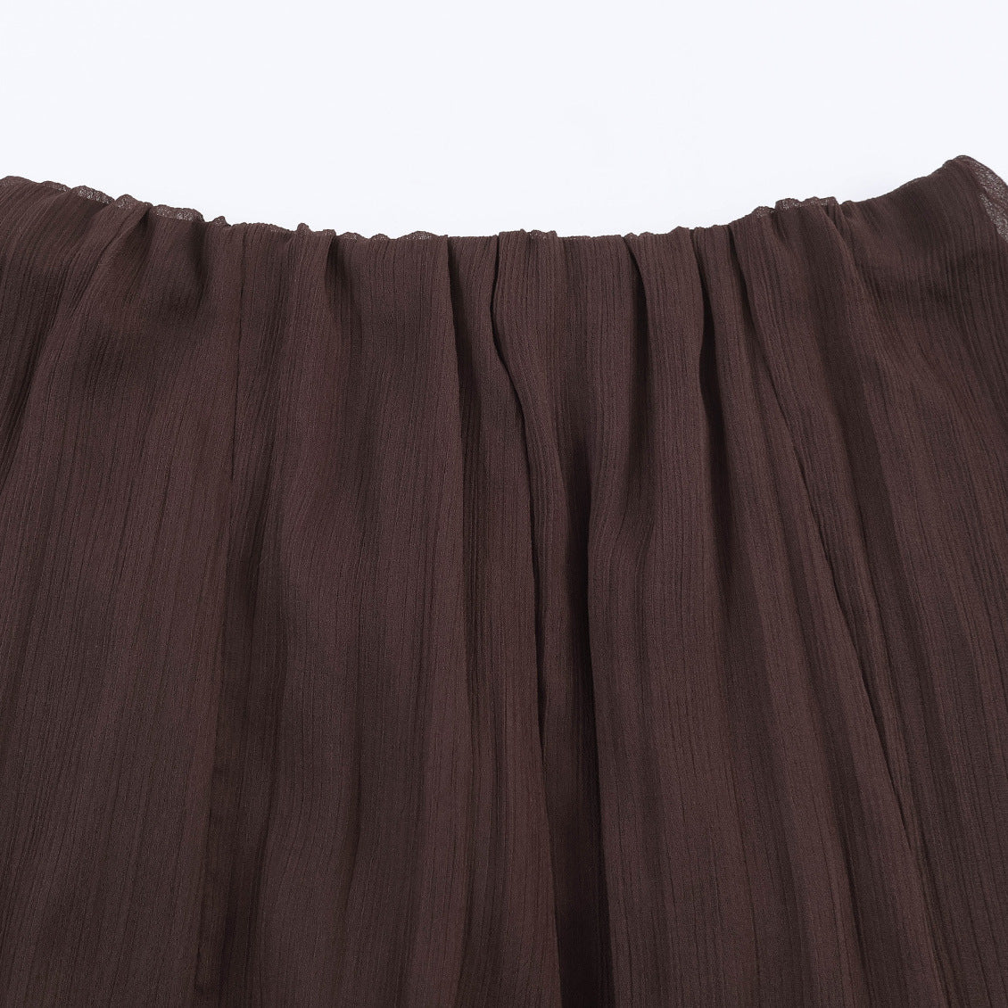 Commuting style lace layered decorative MIDI skirt