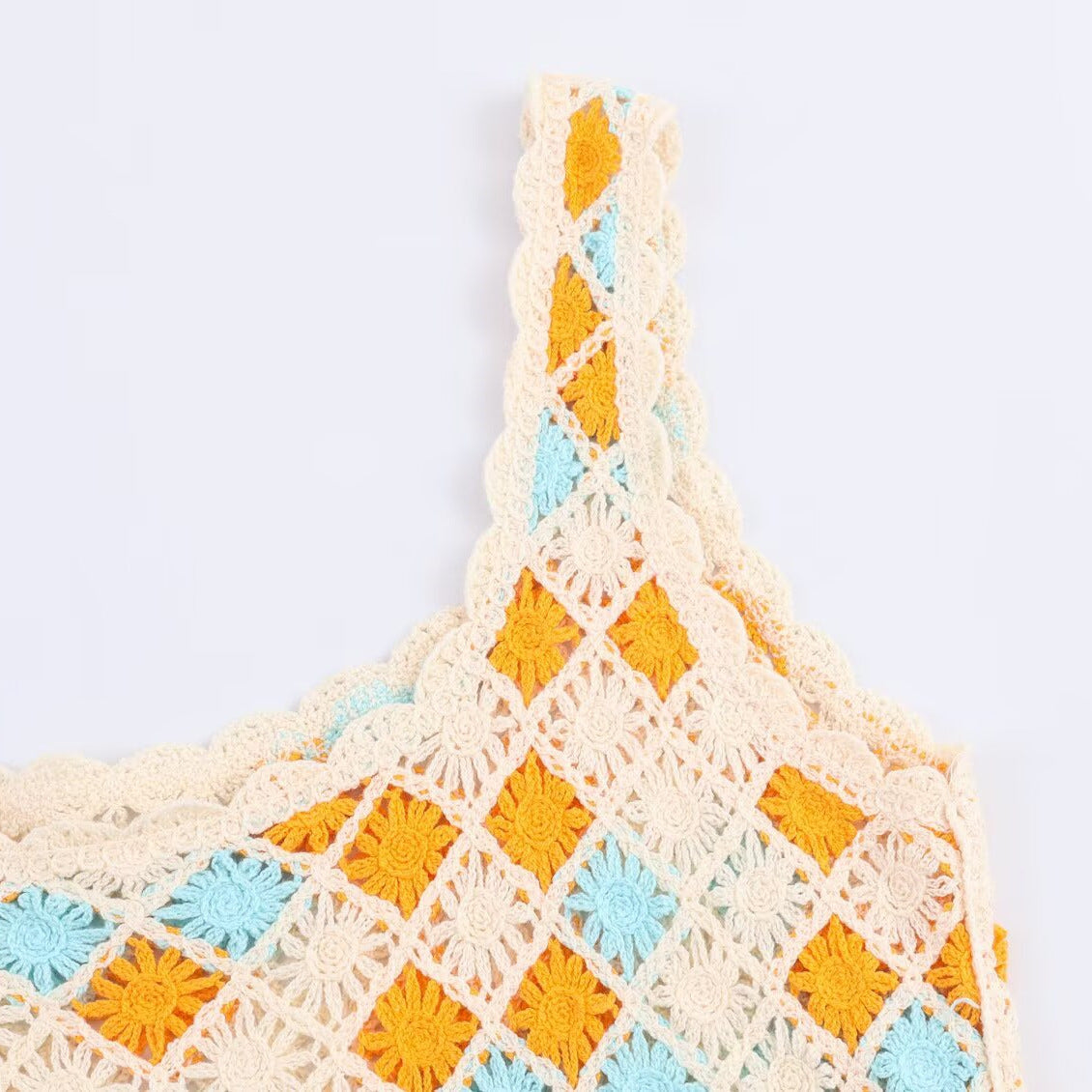 Crochet strap style dress for women