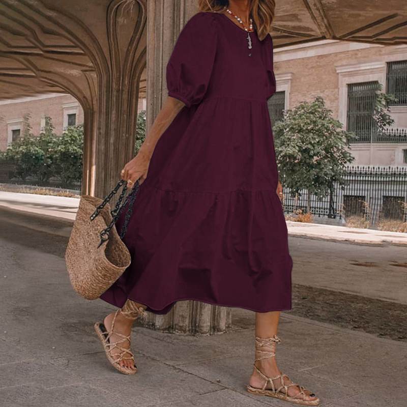 New Retro Summer Dresses Hot Sun Dress Ladies Casual Boho Beach Dress