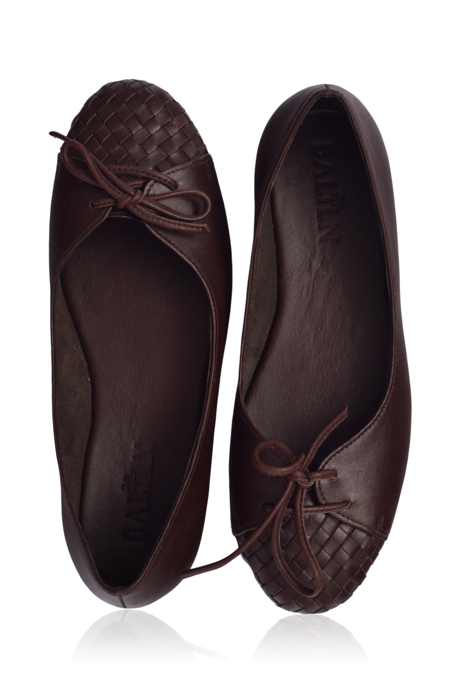 Alexandra Woven Leather Flats