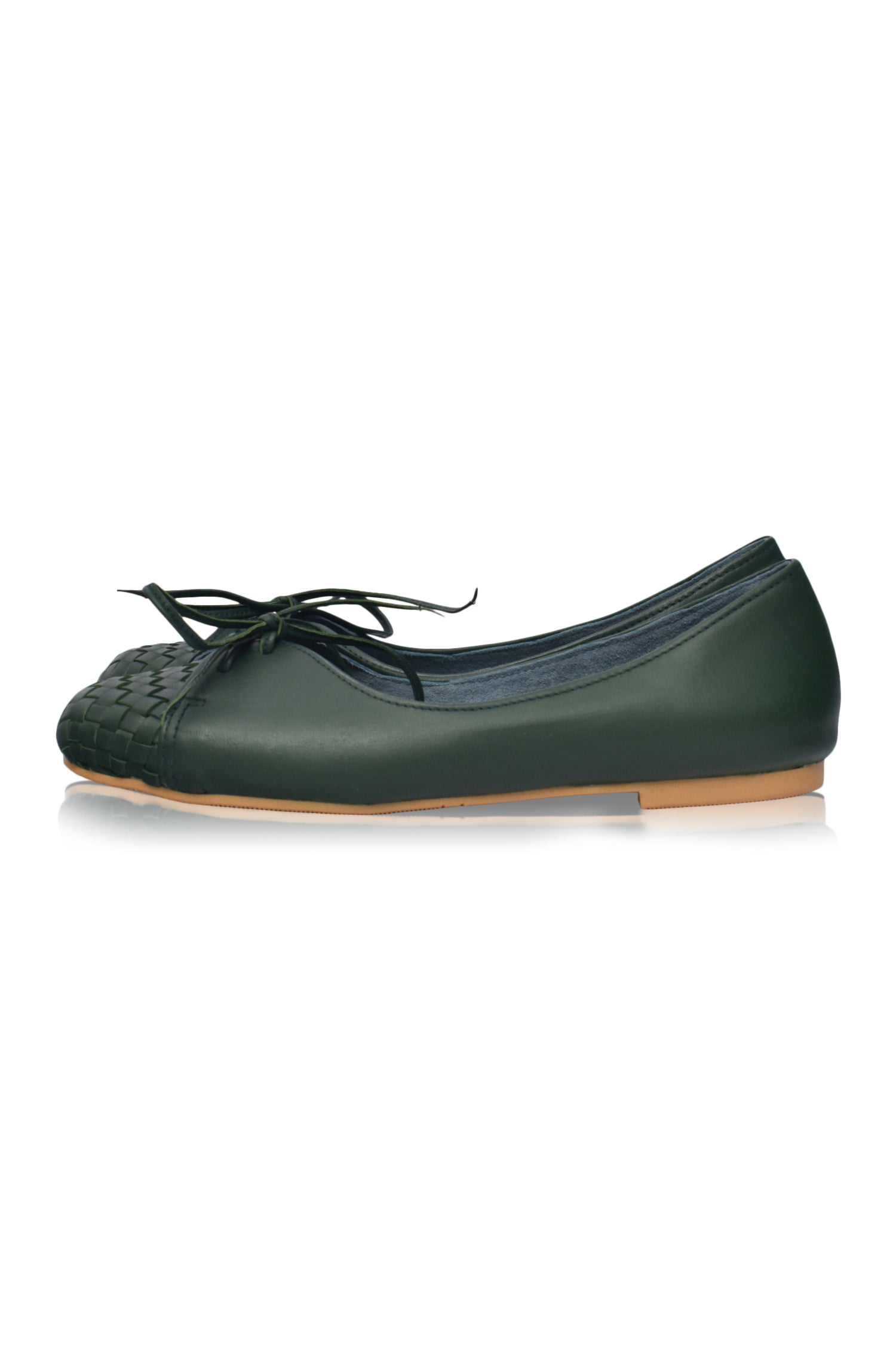 Alexandra Woven Leather Flats