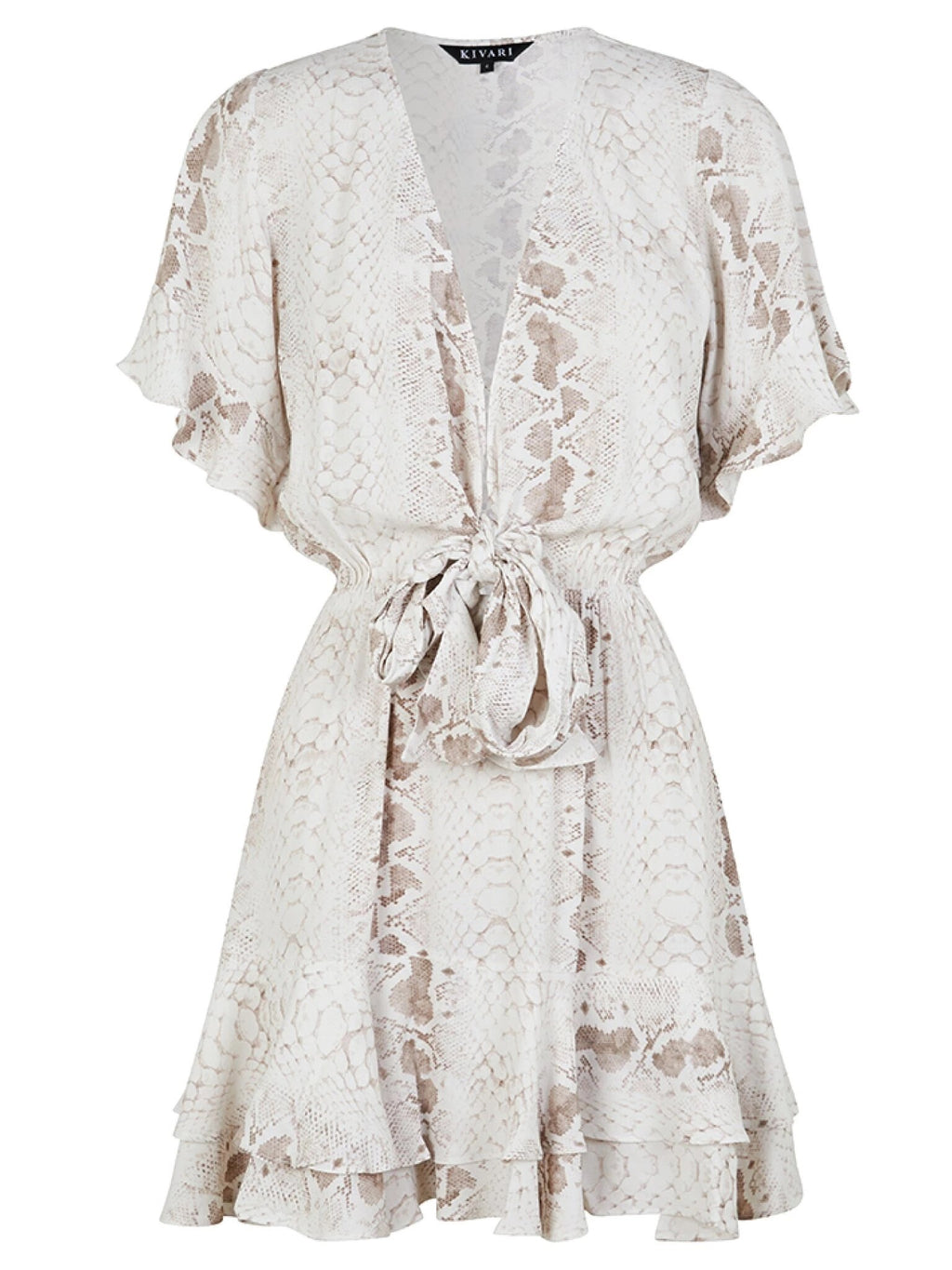 Foridol Snake Pattern Print Vestidos Vintage Ladies Short Dresses Female Summer Spring Boho Casual Dress Elegant Sundress