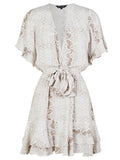 Foridol Snake Pattern Print Vestidos Vintage Ladies Short Dresses Female Summer Spring Boho Casual Dress Elegant Sundress