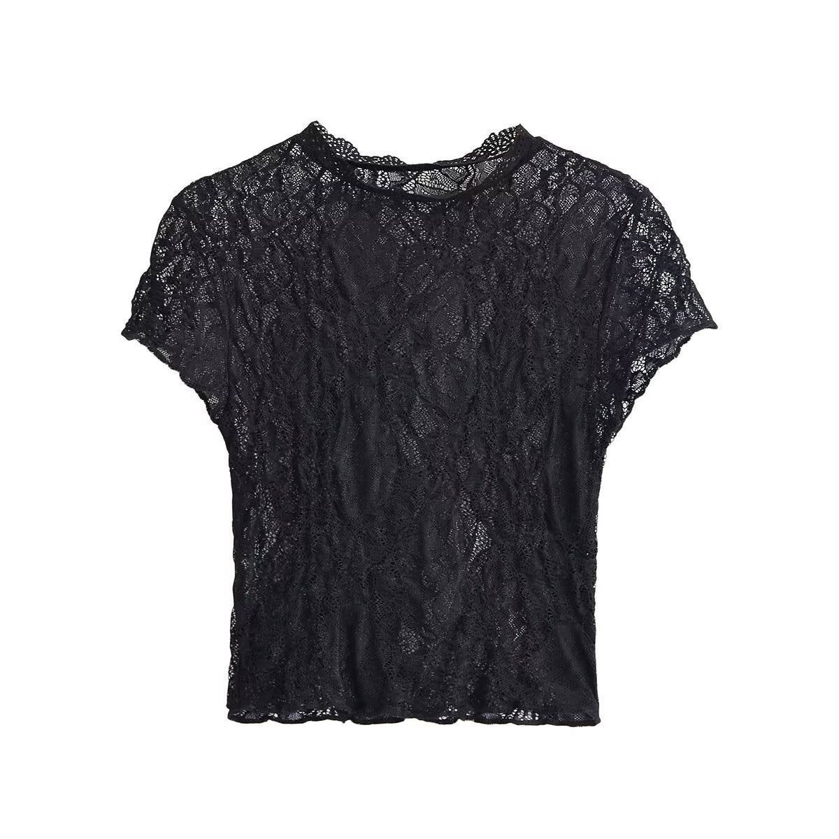Pure Desire Style Lace Translucent Top