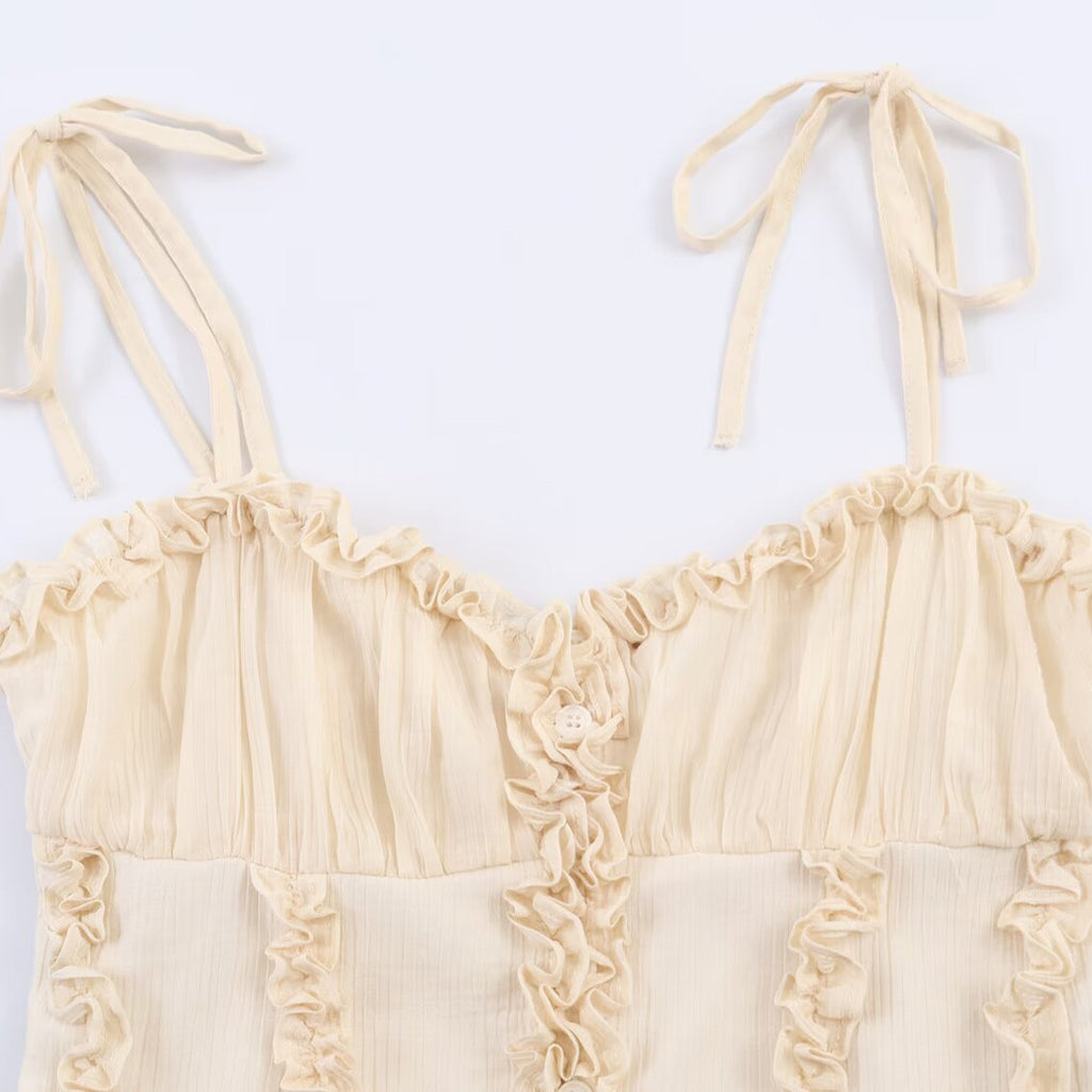 Hot girl layered decorative corset style top