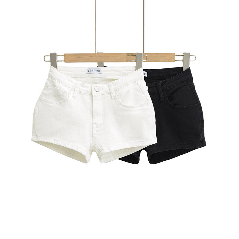 Low waisted denim shorts