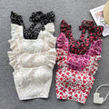 Summer Fresh Slim Fit Short Versatile Holiday Style Strap Top for Womens Unique Sexy Spicy Girls Small Shirt with Chest Pads