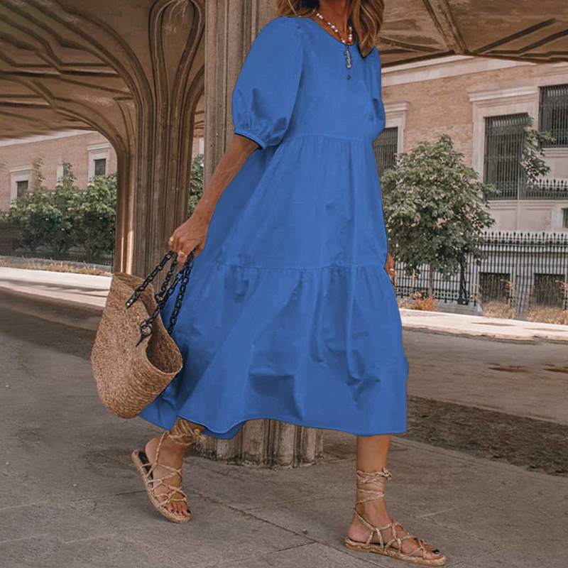 New Retro Summer Dresses Hot Sun Dress Ladies Casual Boho Beach Dress
