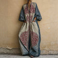 Printed Bohemian style wide leg jumpsuit for women