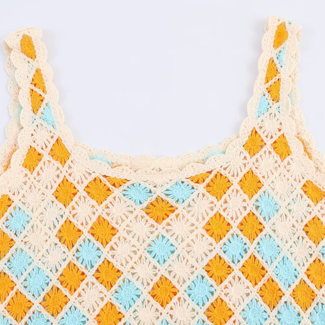 Crochet strap style dress for women