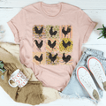 Boho Retro Chickens Tee-0
